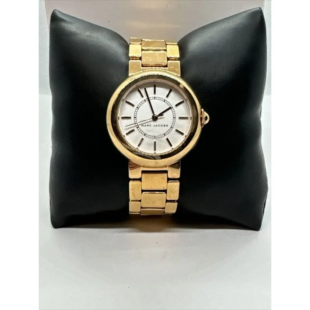 Marc Jacobs Courtney MJ3466 Womens Gold Stainless Steel Analog Dial Watch JNA163